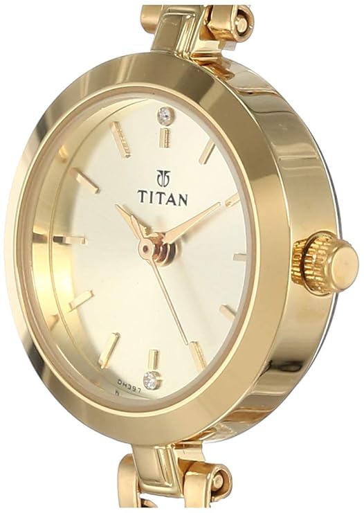 Titan Karishma Analog Champagne Dial Women's Watch - Image 3