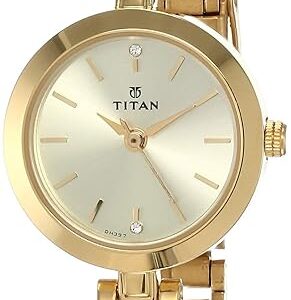 Titan Karishma Analog Champagne Dial Women's Watch